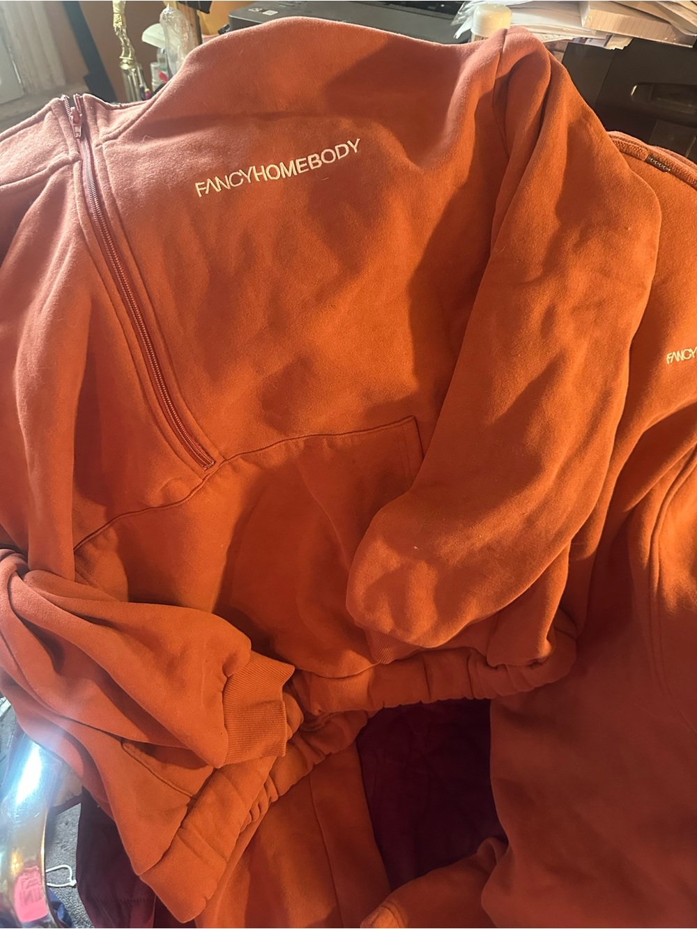 FANCYHOMEBODY Heavy Weight 2 Piece Light Sweat Suit